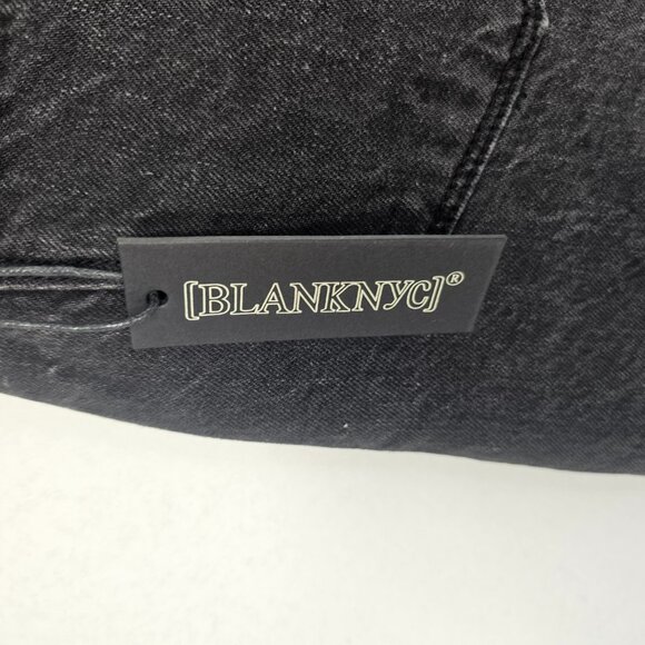 The Reeve Blank NYC Black Denim Short Women High Rise Ribcage Size 29 Distressed - Picture 6 of 10